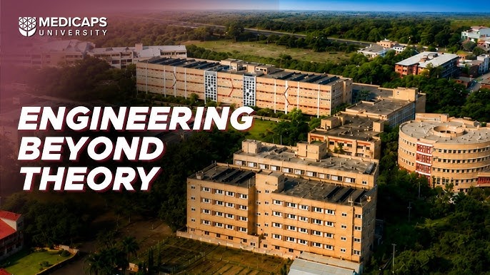 Medi-Caps University campus aerial view